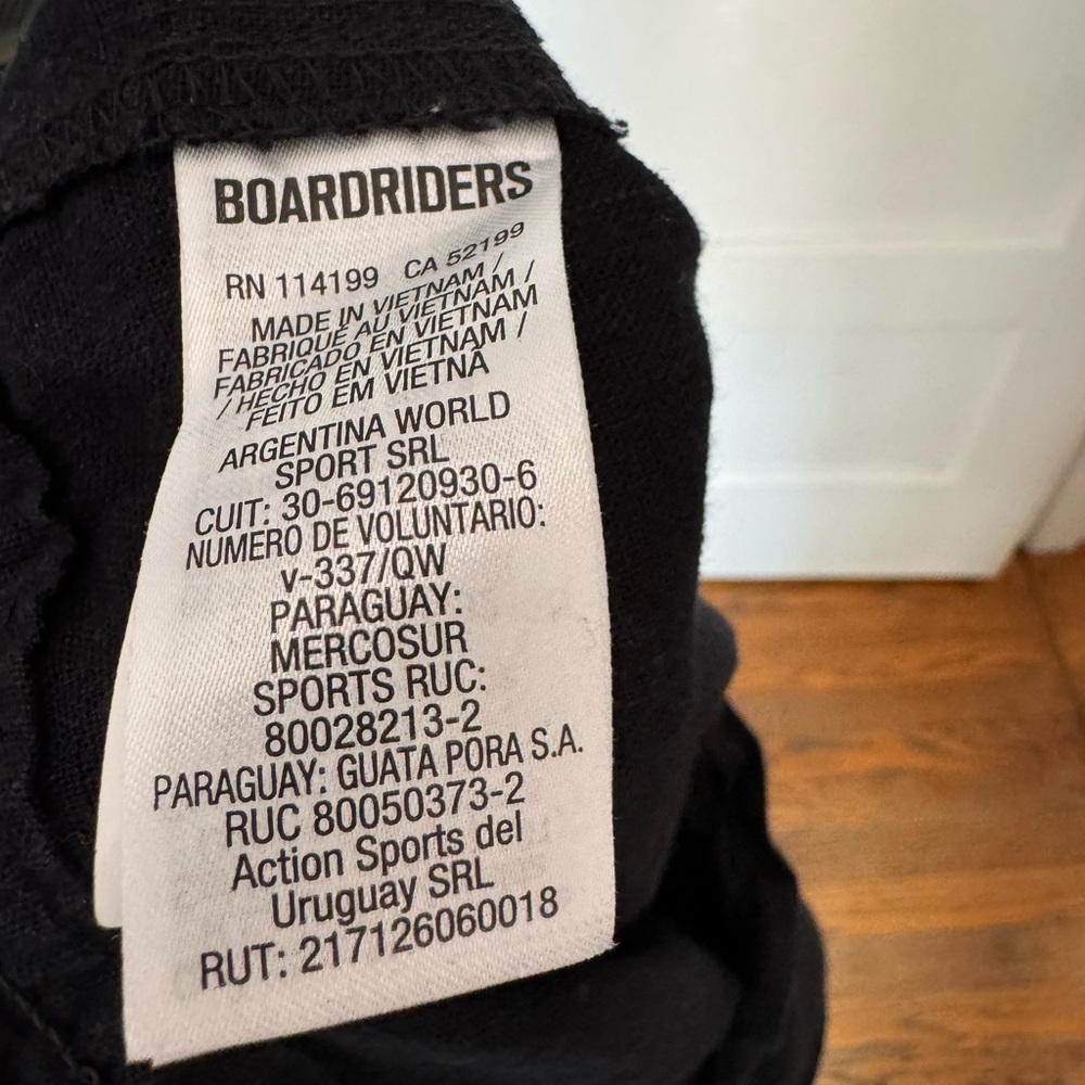 Roxy black rope drawstring surfer pants, size M - Picture 3 of 7